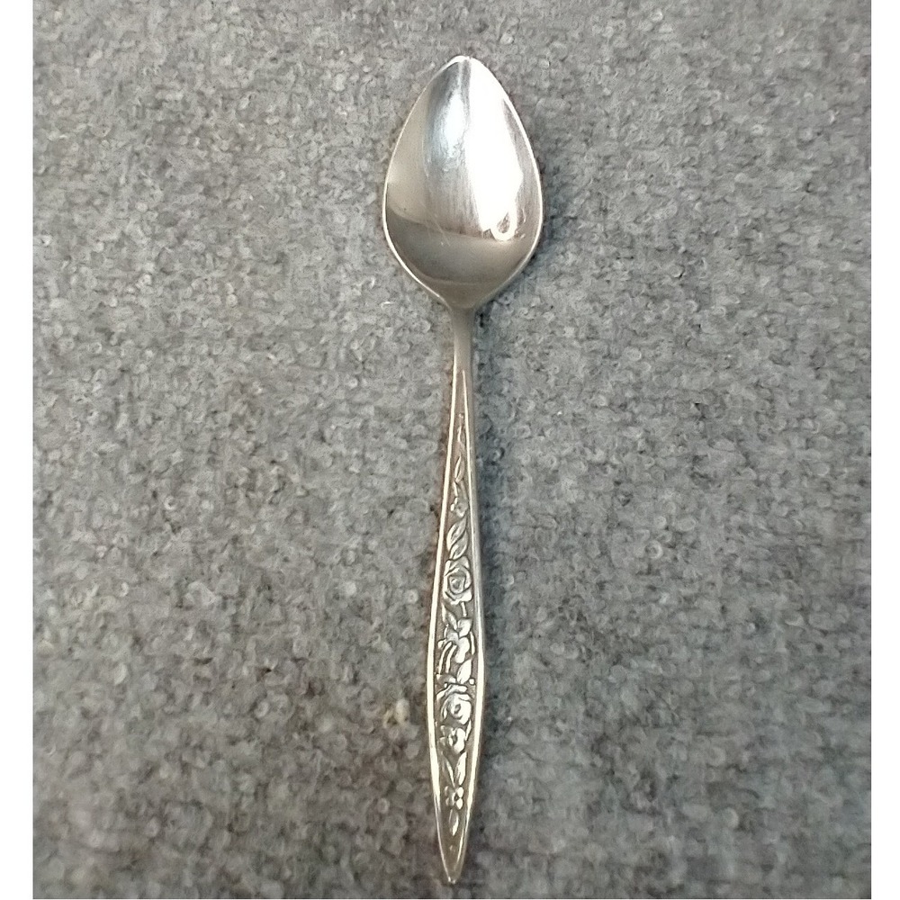 Ekco Eterna Santiago Tablespoon Stainless Steel Floral Rose Pattern 6 Inch